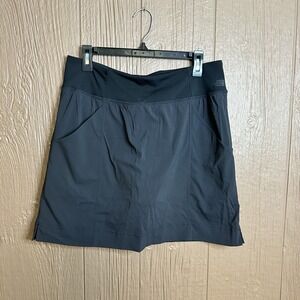 The North Face On The Go Skirt Flash Dry Black Sz L Training Built In Shorts